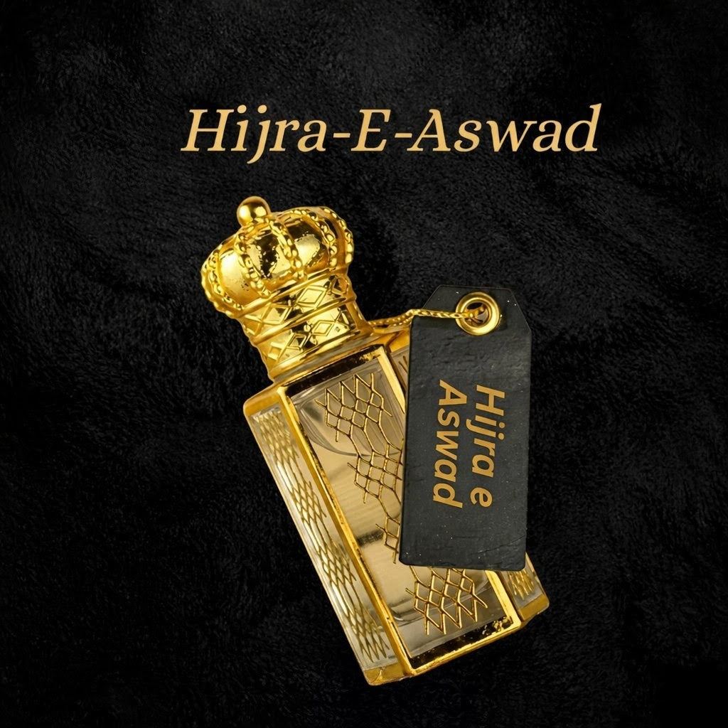 Premium Attar, Arabic Perfume Oil, Hijra-E-Aswad Scent, Luxury Oud Gift, Alcohol-Free Fragrance, Concentrated Perfume.