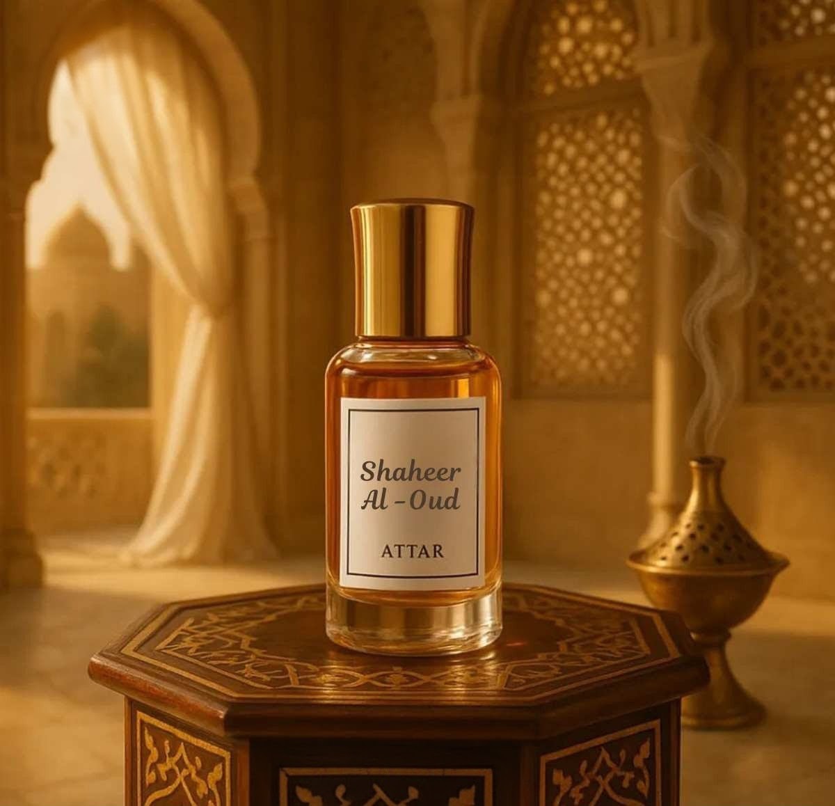 Shaheer Al-Oud Attar Premium Long-Lasting Arabic Oud Perfume Oil for Men