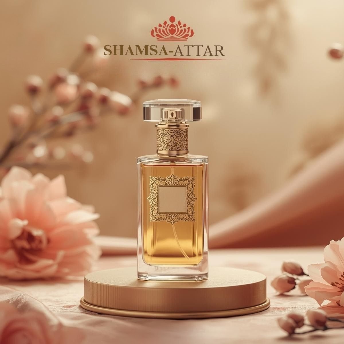 Shamsa-Attar Luxury Mukhallat Perfume – Premium Oud, Amber & Rose Non-Alcoholic Fragrance Oil