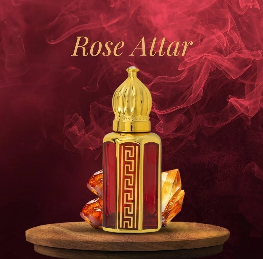 Pure Rose Attar Perfume Oil | Long-Lasting Alcohol-Free Luxury Fragrance