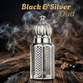 Black & Silver Concentrated Perfume Oil – Long-Lasting Alcohol-Free Luxury Attar (6ml)