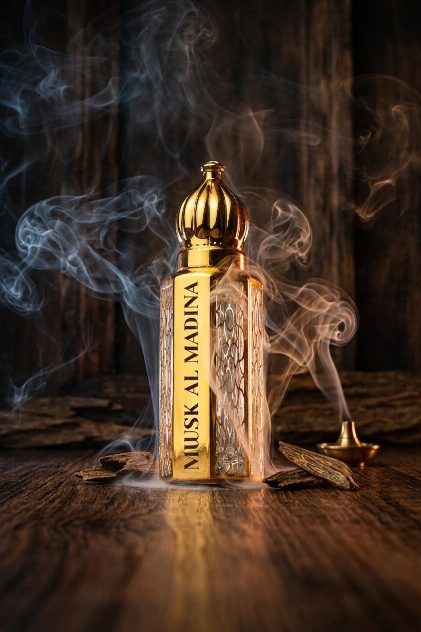 Musk Al Madina, Arabian Perfume Oil, Concentrated Attar, Alcohol-Free Fragrance, White Musk Oil.