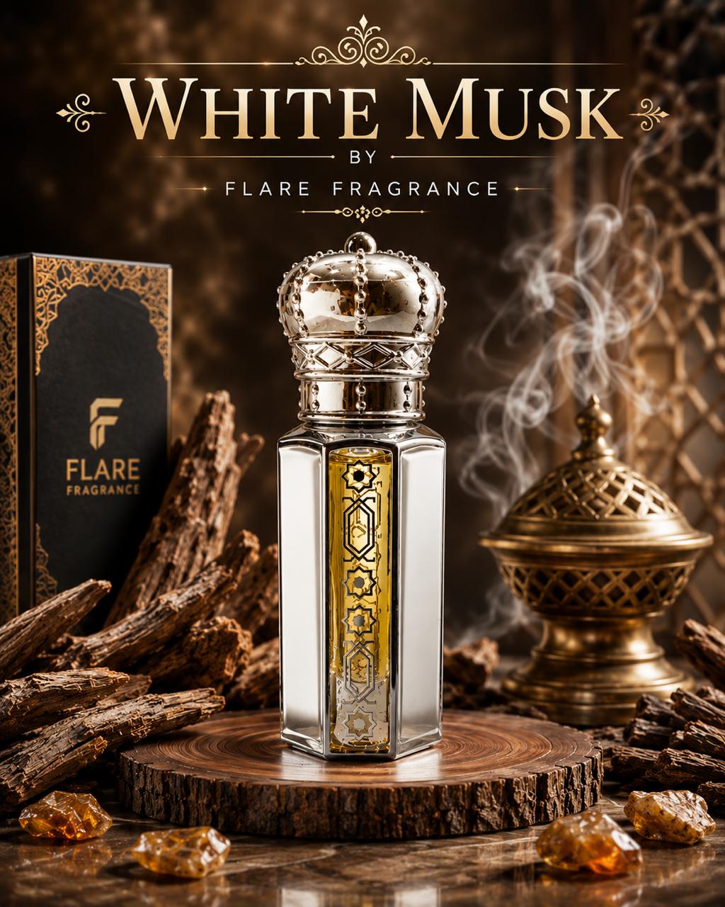 White Musk Attar – Premium Arabic Unisex Non Alcoholic Attar | Long Lasting