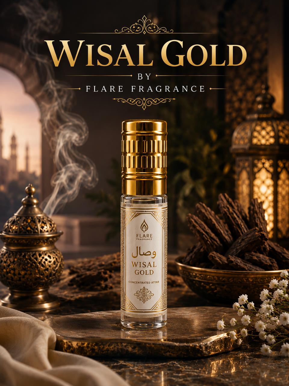 Wisal Gold Attar – Premium Arabic Unisex Non Alcoholic Attar | Long Lasting
